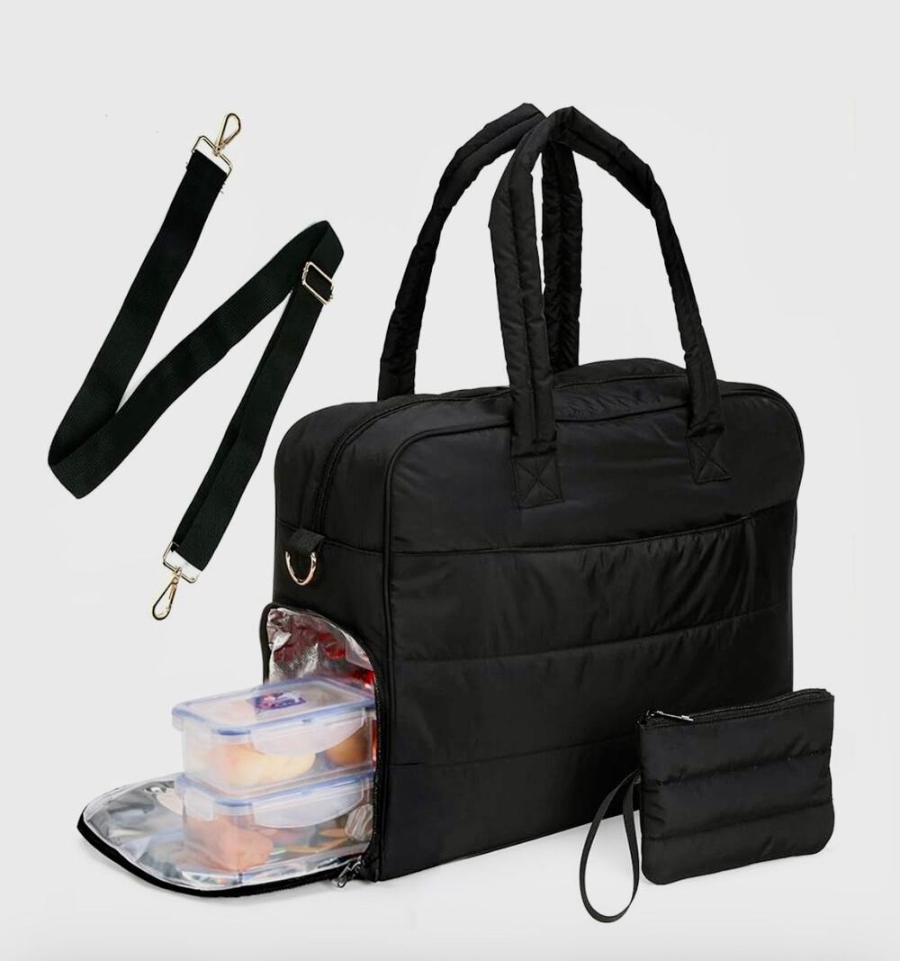 Laptop Tote Bag w/Insulated Lunch Compartment 17.7"Lx7.1"Dx13.4"H NIB